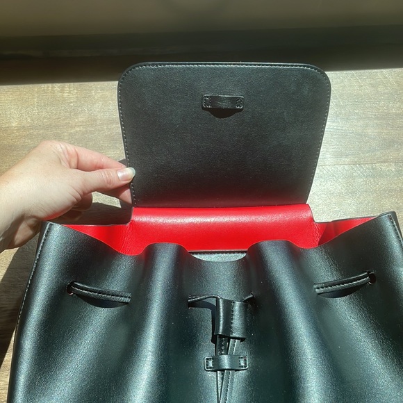 Mansur Gavriel Soft Lady backpack in black - Picture 8 of 14